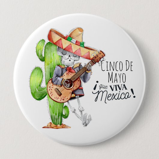 Cinco De Mayo Button (Vorderseite)