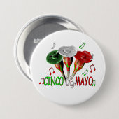 Cinco de Mayo Button (Vorne & Hinten)