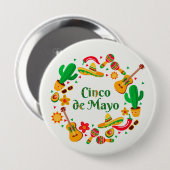 Cinco De Mayo Button (Vorne & Hinten)