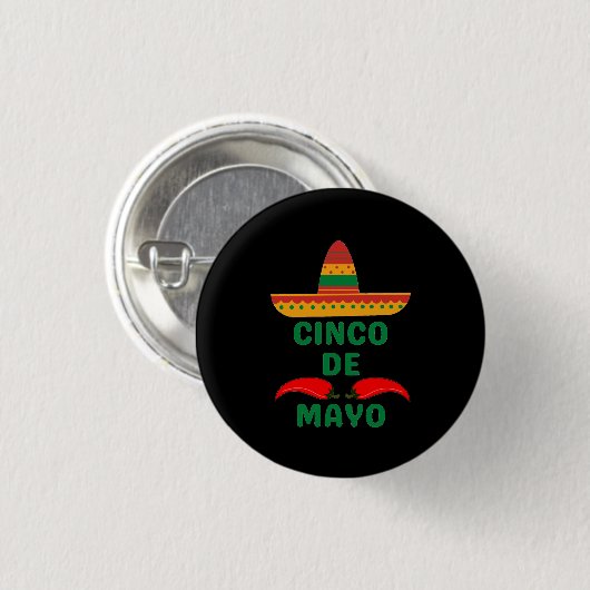 Cinco De Mayo Button (Vorne & Hinten)