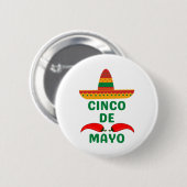 Cinco De Mayo Button (Vorne & Hinten)