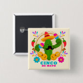 Cinco De Mayo Button (Vorne & Hinten)