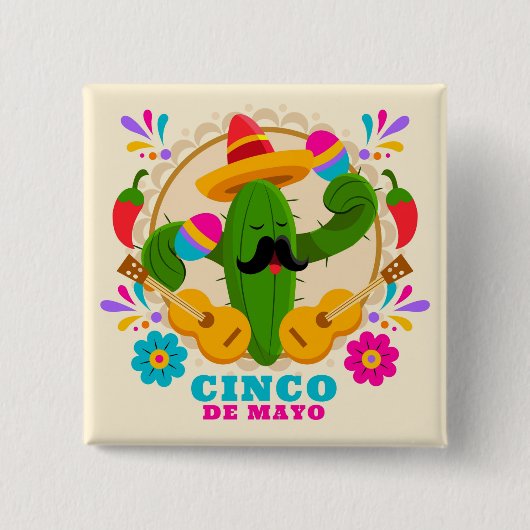 Cinco De Mayo Button (Vorderseite)