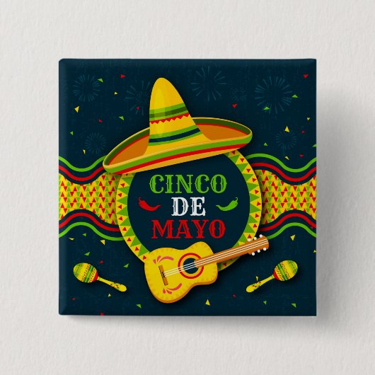Cinco De Mayo Button (Vorderseite)