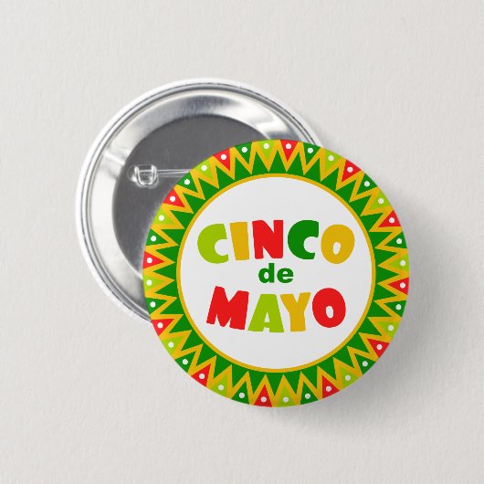 Cinco de Mayo Button (Vorne & Hinten)
