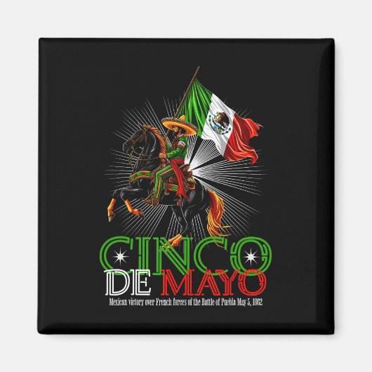 Cinco de Mayo Byttle of Puebla 5. Mai Magnet (Vorne)