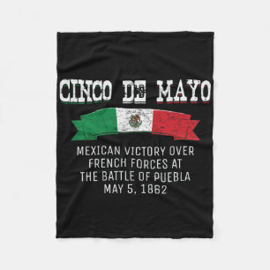 Cinco de Mayo Byttle of Puebla Mai 5 Cinco de Mayo Fleecedecke
