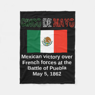 Cinco de Mayo Byttle von Puebla 5. Mai Mexikanisch Fleecedecke