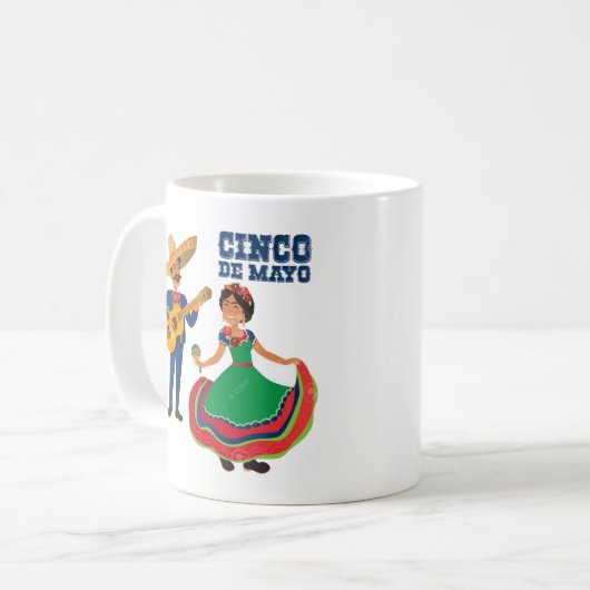 Cinco de mayo cactus - Cinco De Mayo Kaffeetasse (Vorderseite Links)