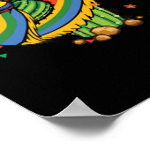 Cinco de Mayo Cactus Mexican Dabbing Poster (Ecke)
