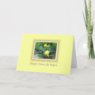 Cinco de Mayo Cactus on Yellow Karte