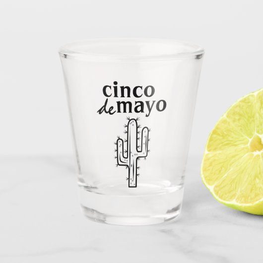 Cinco de Mayo Cactus Schnapsglas (Vorderseite)