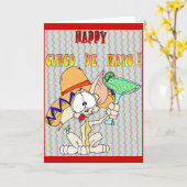 CINCO de MAYO CARD Karte (Gelbe Blume)