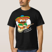 Cinco De Mayo Cartoon Mustache Cat Funny T-Shirt (Vorderseite)