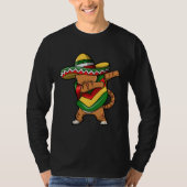 Cinco De Mayo Cat Dabbing T-Shirt (Vorderseite)