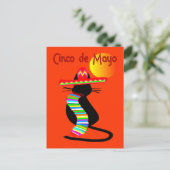 Cinco de mayo CAT Design - Adorable Postkarte (Stehend Vorderseite)