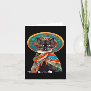 Cinco de Mayo Cat Design for Women Karte