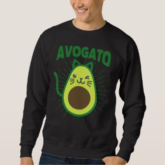 Cinco De Mayo Cats Mexican Meow Cat Avocado Avogat Sweatshirt