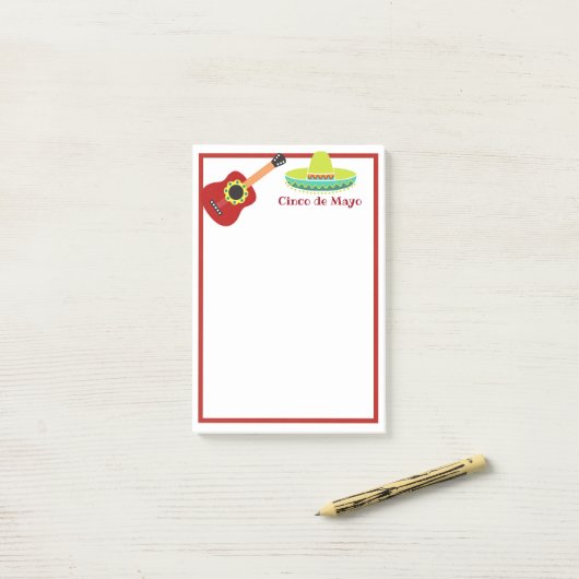 Cinco de Mayo Celebration Post-It-Notes Post-it Klebezettel (Auf Schreibtisch)