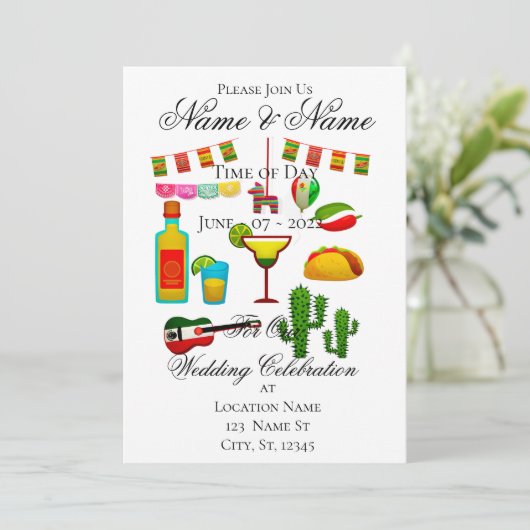 Cinco de Mayo Celebration Thunder_Cove Einladung (Stehend Vorderseite)