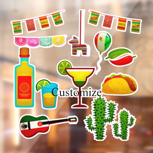 Cinco de Mayo Celebration Thunder_Cove Fensteraufkleber (Blatt 2)