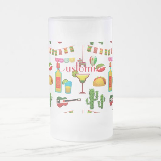 Cinco de Mayo Celebration Thunder_Cove Mattglas Bierglas (Mittel)