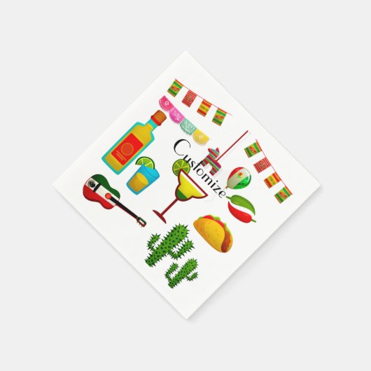 Cinco de Mayo Celebration Thunder_Cove Serviette (Ecke)