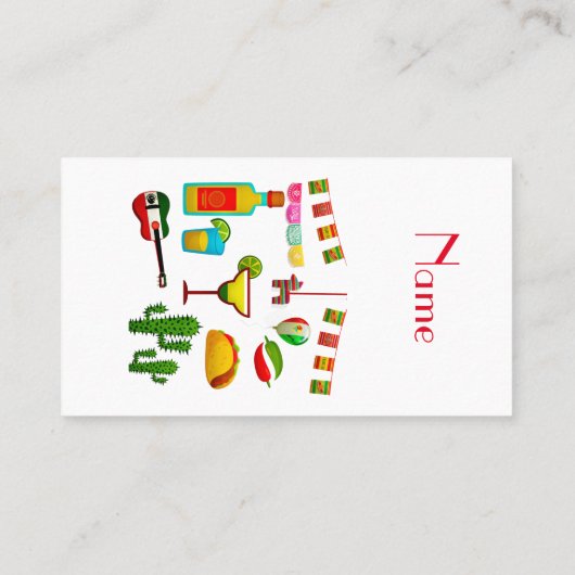 Cinco de Mayo Celebration Thunder_Cove Visitenkarte (Rückseite)