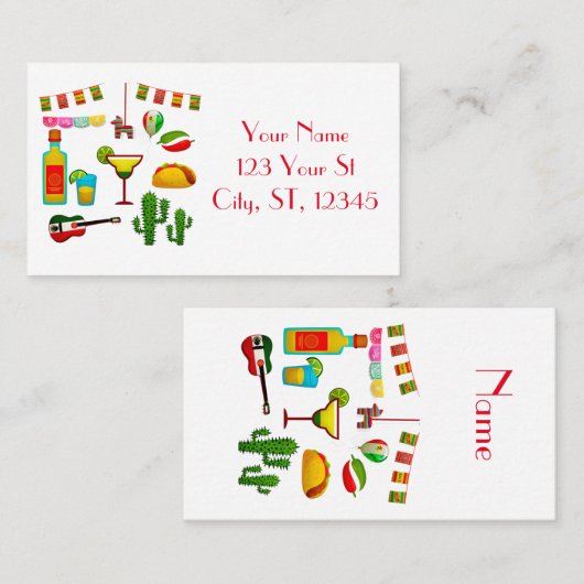 Cinco de Mayo Celebration Thunder_Cove Visitenkarte (Vorne/Hinten)