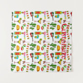 Cinco de Mayo Celebration Thunder_Cove Wandteppich (Vorderseite (Horizontal))