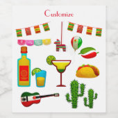 Cinco de Mayo Celebration Thunder_Cove Weinetikett (Einzelnes Label)
