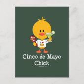 Cinco de Mayo Chick Postcard Postkarte (Vorderseite)