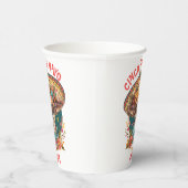 Cinco de Mayo Chihuahua Wearing Sombrero & Serape Pappbecher (Rechts)