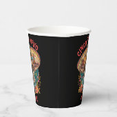 Cinco de Mayo Chihuahua Wearing Sombrero & Serape Pappbecher (Rechts)