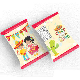 Cinco De Mayo Chip Bag Wrappers Gastgeschenke Notizblock