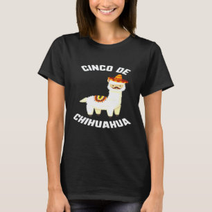 Cinco De Mayo Cinco De Chihuahua Lama Sombrero Mu T-Shirt
