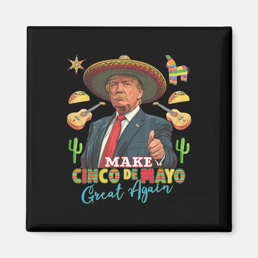 Cinco De Mayo Cinco De Mayo Wieder groß Magnet (Vorne)