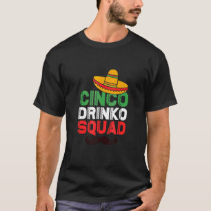Cinco De Mayo Cinco Drinko Squad Mexikanisches Par T-Shirt