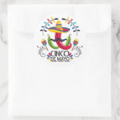 Cinco De Mayo Classic Round Sticker (Tasche)