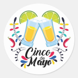 Cinco De Mayo Classic Round Sticker