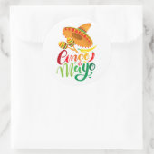 Cinco De Mayo Classic Round Sticker (Tasche)