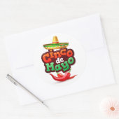 Cinco De Mayo Classic Round Sticker (Umschlag)