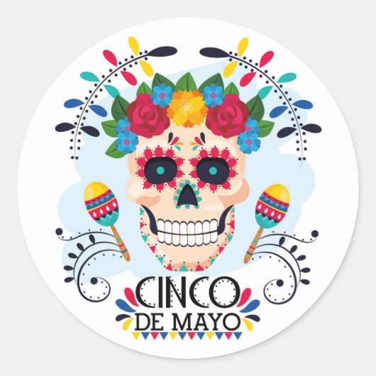 Cinco De Mayo Classic Round Sticker (Vorderseite)
