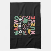 Cinco De Mayo Coquette Bow Nacho Average Nurse Nur Geschirrtuch (Vertikal)