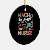 Cinco De Mayo Coquette Bow Nacho Average Nurse Nur Keramik Ornament (Rechts)