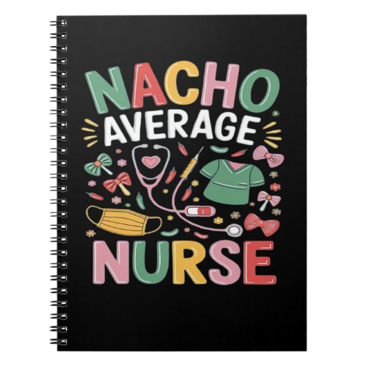 Cinco De Mayo Coquette Bow Nacho Average Nurse Nur Notizblock (Vorderseite)
