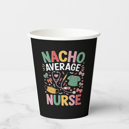Cinco De Mayo Coquette Bow Nacho Average Nurse Nur Pappbecher (Vorderseite)