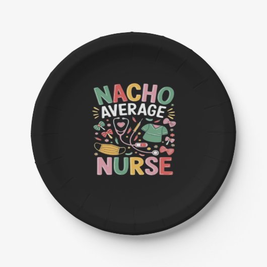 Cinco De Mayo Coquette Bow Nacho Average Nurse Nur Pappteller (Vorderseite)