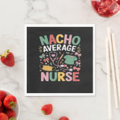 Cinco De Mayo Coquette Bow Nacho Average Nurse Nur Serviette (Beispiel)