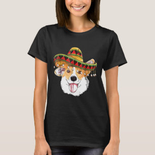 Cinco De Mayo Corgi T Men Women Kids Boy Girl Somb T-Shirt